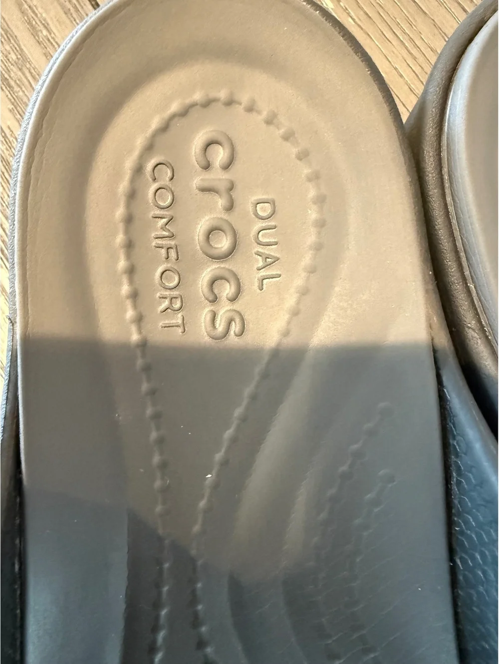 Crocs Women's Black Wedge Sandals Size 8